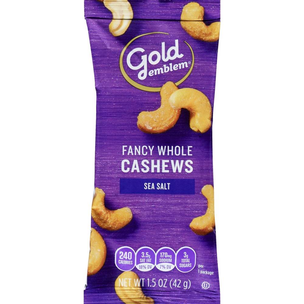 Gold Emblem Fancy Whole Cashews 1.5 oz
