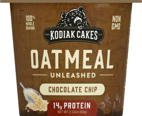 Kodiak Cakes Oatmeal Unleashed, Chocolate Chip Instant Oatmeal