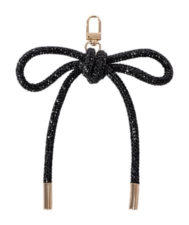 Bling Bow Charm Black Bow