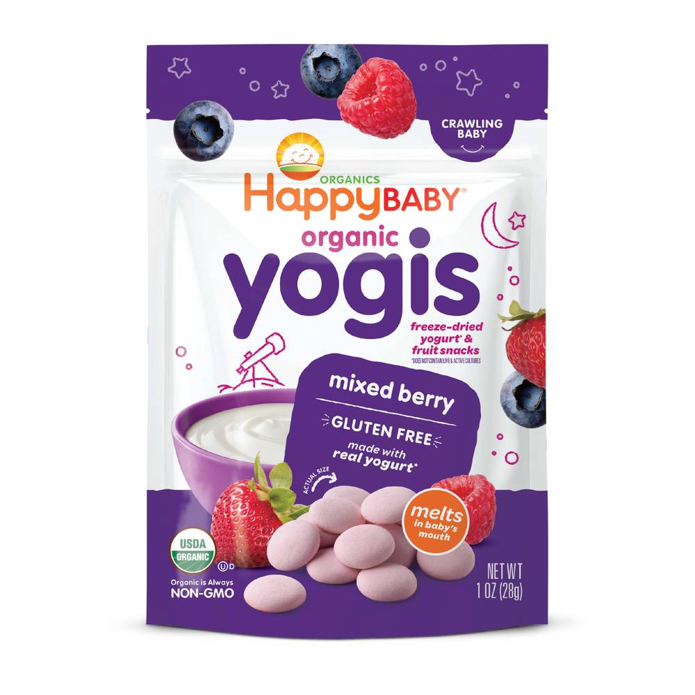 Happybaby Organics Yogis Mixed Berry Yogis