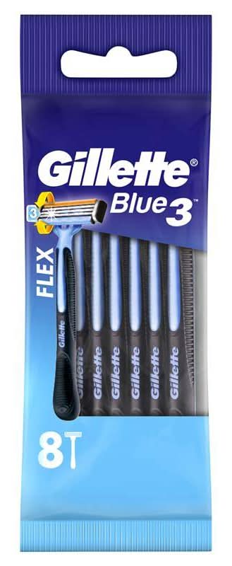 Gillette Blue 3 Disposable Shaving Razor 8pk