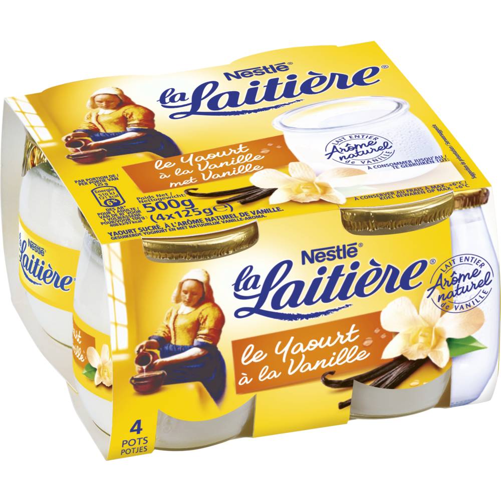 Nestlé - La laitière yaourt au lait entier vanille (vanille)