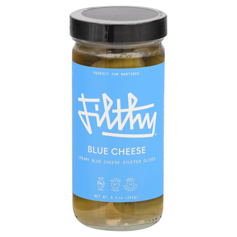 Filthy Creamy Blue Cheese Stuffed Olives