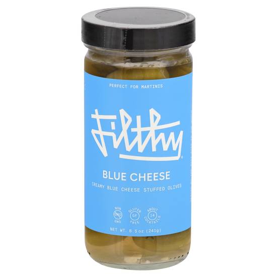 Filthy Creamy Blue Cheese Stuffed Olives