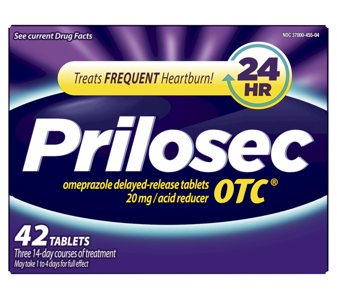 Prilosec OTC Omeprazole Delayed Release Acid Reducer Tablets 20 mg (42 ct)