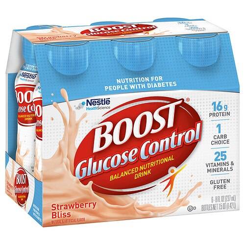 Boost Glucose Control Glucose Control Nutritional Drinks Creamy Strawberry - 8.0 fl oz x 6 pack