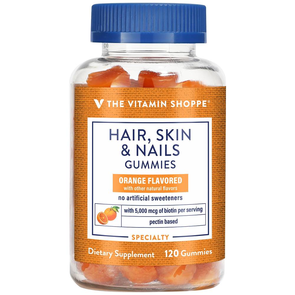 The Vitamin Shoppe Hair, Skin and Nails Gummies (orange)
