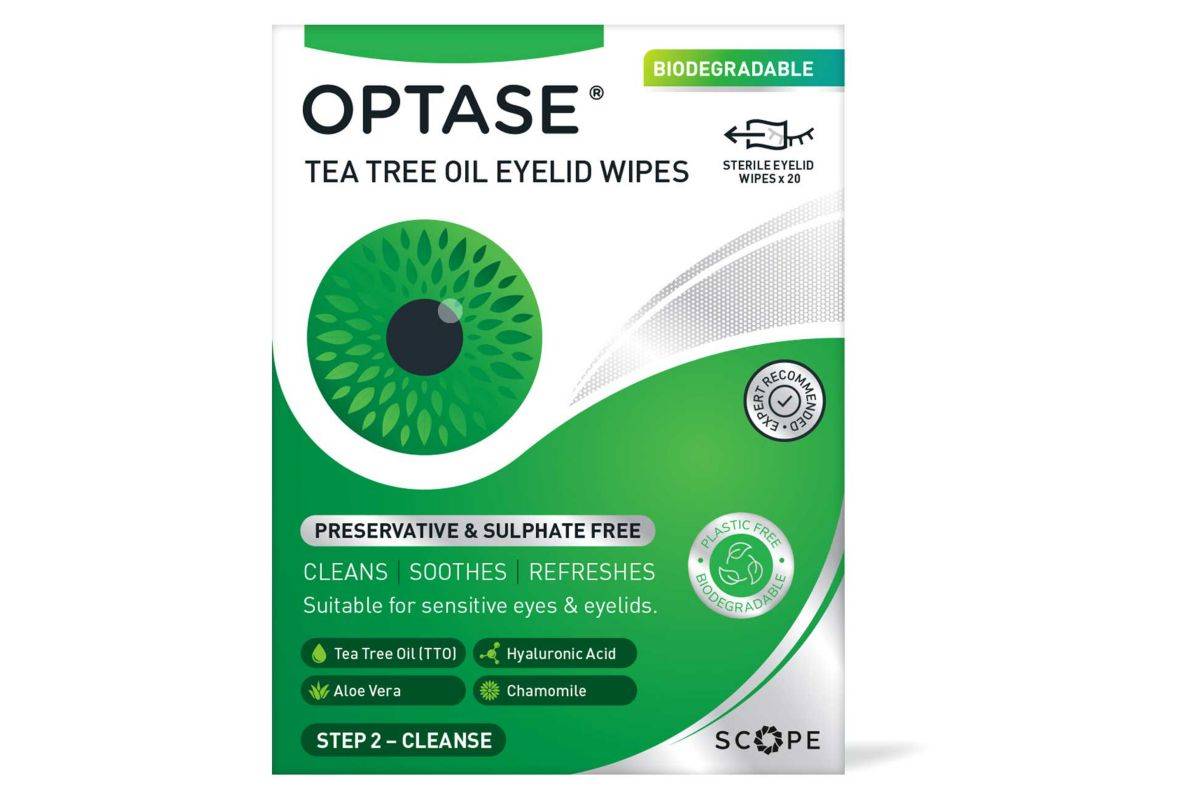 Optase Tea Tree Oil Eyelid Cleansing Wipes - 20 Wipes