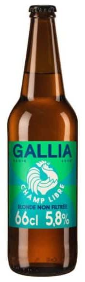 Gallia Paris - Bière blonde non filtrée champ libre (660ml)