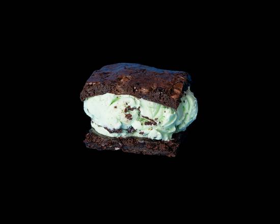 Brownies w/ Mint Chip Ice Cream