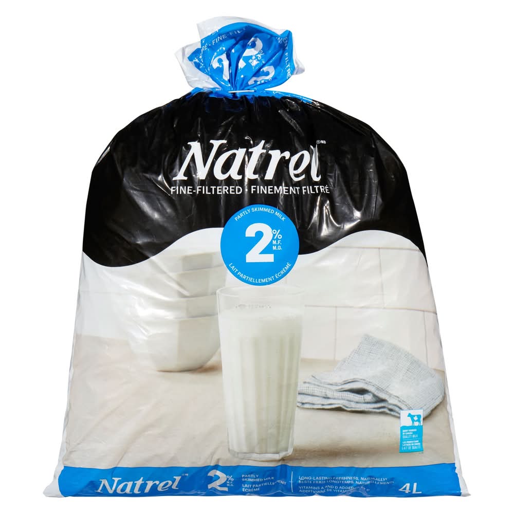 Natrel lait partiellement écrémé finement filtré 2% m.g - fine filtered partly skimmed milk 2% m.f (4 l)