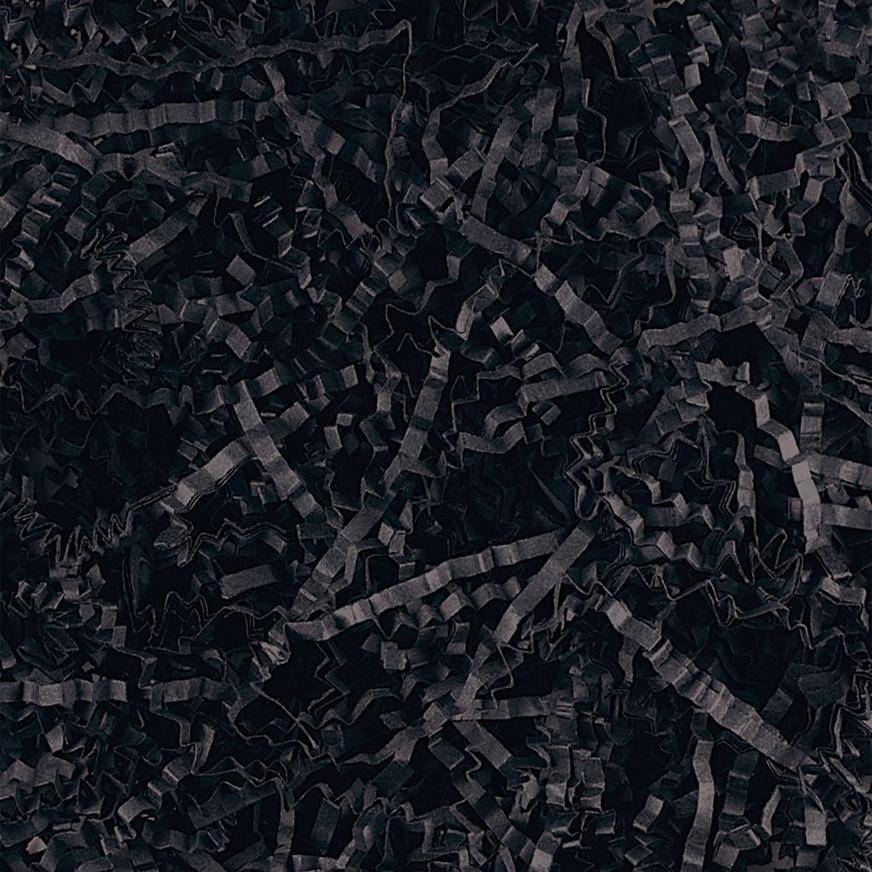 Black Crinkle Paper Shreds