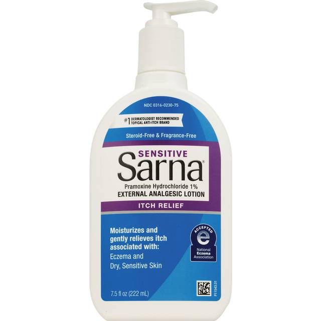 Sarna Anti-Itch Lotion SENSITIVE Pramazine HCL 1% FragFree