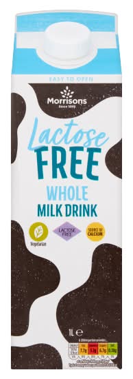 Morrisons Lactose Free Whole Milk Drink (1L)