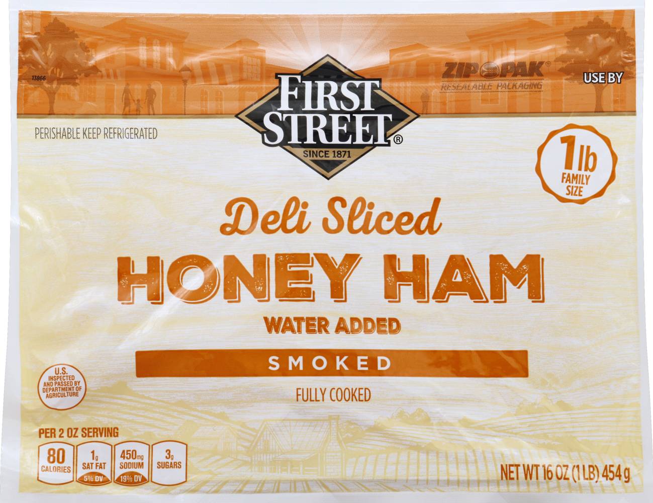 First Street Deli Sliced Honey Ham (16 oz)