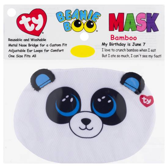Ty Beanie Boo Reusable Bamboo Face Mask