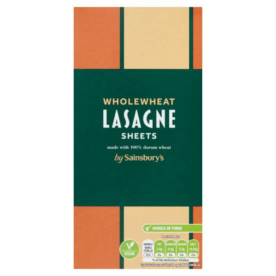 Sainsbury's Wholewheat Lasagne Sheets Delivery Near Me Order Online