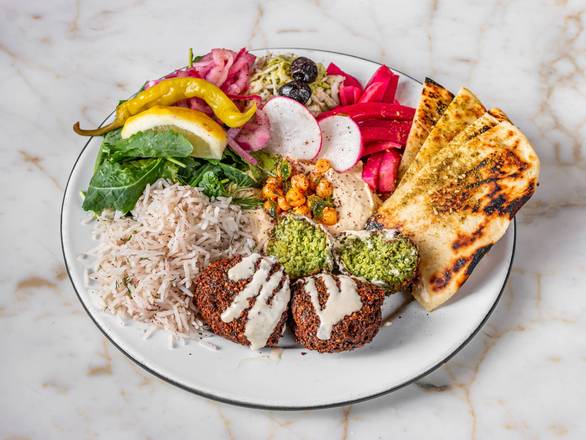 Hummus and Falafel Plate