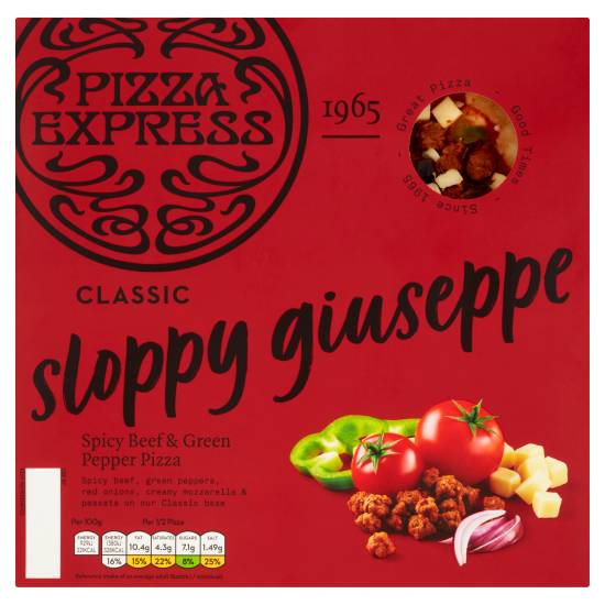Pizza Express Classic Sloppy Giuseppe Spicy Beef & Green Pepper Pizza (305g)