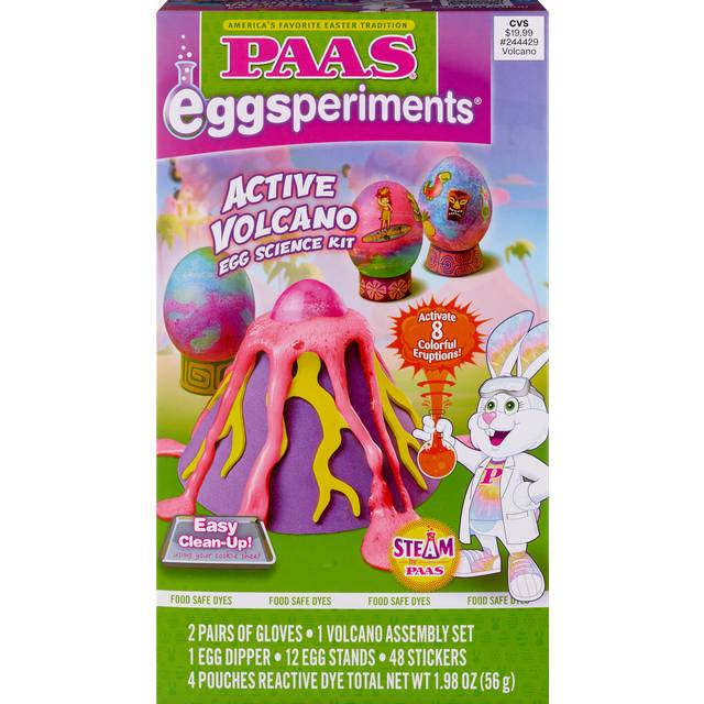 PAAS® Eggsperiments® Active Volcano Egg Science Kit