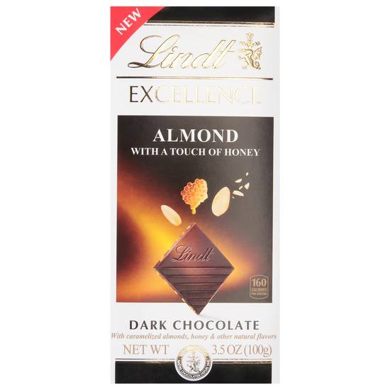 Lindt Excellence Almond Dark Chocolate Bar