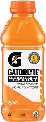 Gatorlyte Rapid Rehydration Electrolyte Beverage, Orange (591 ml)