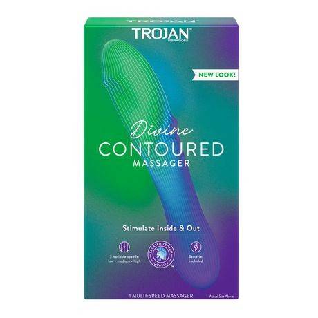 Trojan trojan vibrations divine des courbes pour un massage en profondeur (1 vibromasseur ë plusieurs vitesses) - divine vibrator (1 unit)