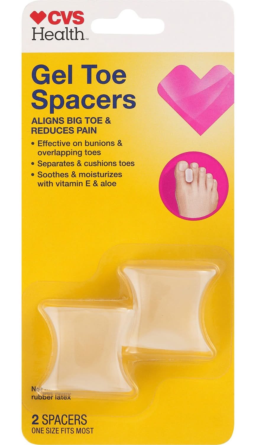 Cvs Gel Toe Spacers, 2 Ct