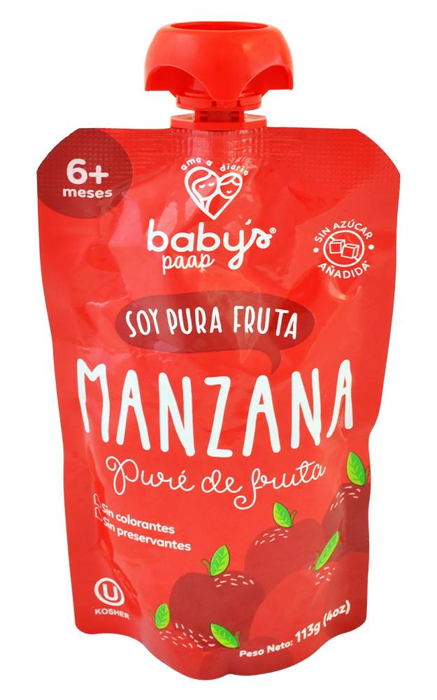 BABYS PAAP PURE FRUTA MANZANA *113G