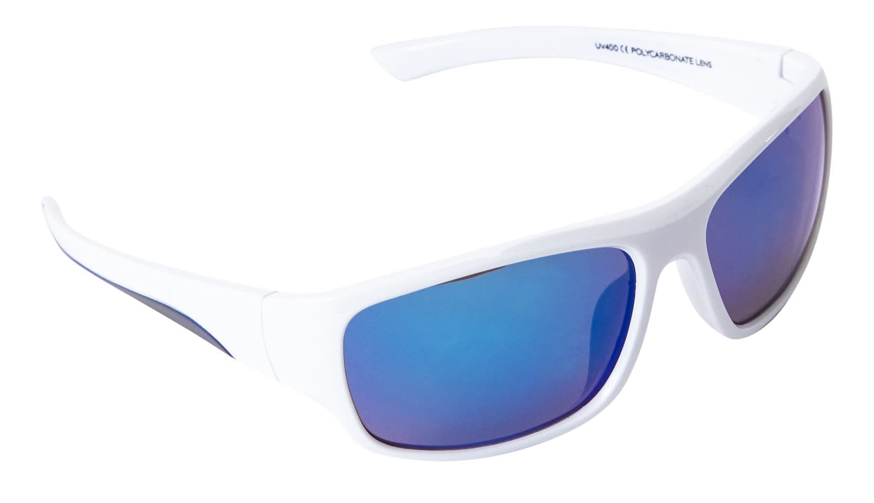 Young Mens Solar X® UV400 Sunglasses White/Bright Blue