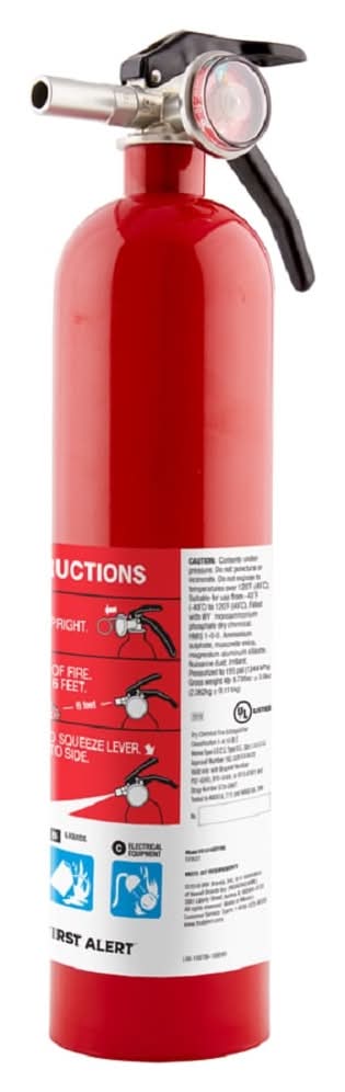 First Alert Home 1-A:10-B:C Residential Rechargeable Fire extinguisher