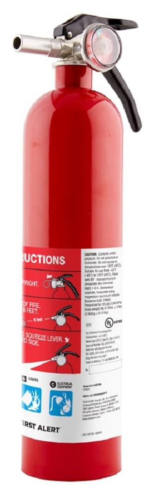 First Alert Multi-Purpose Home Fire Extinguisher, Red