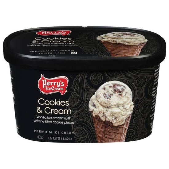 Perry's Ice Cream Cookies & Cream Premium Ice Cream (vanilla)