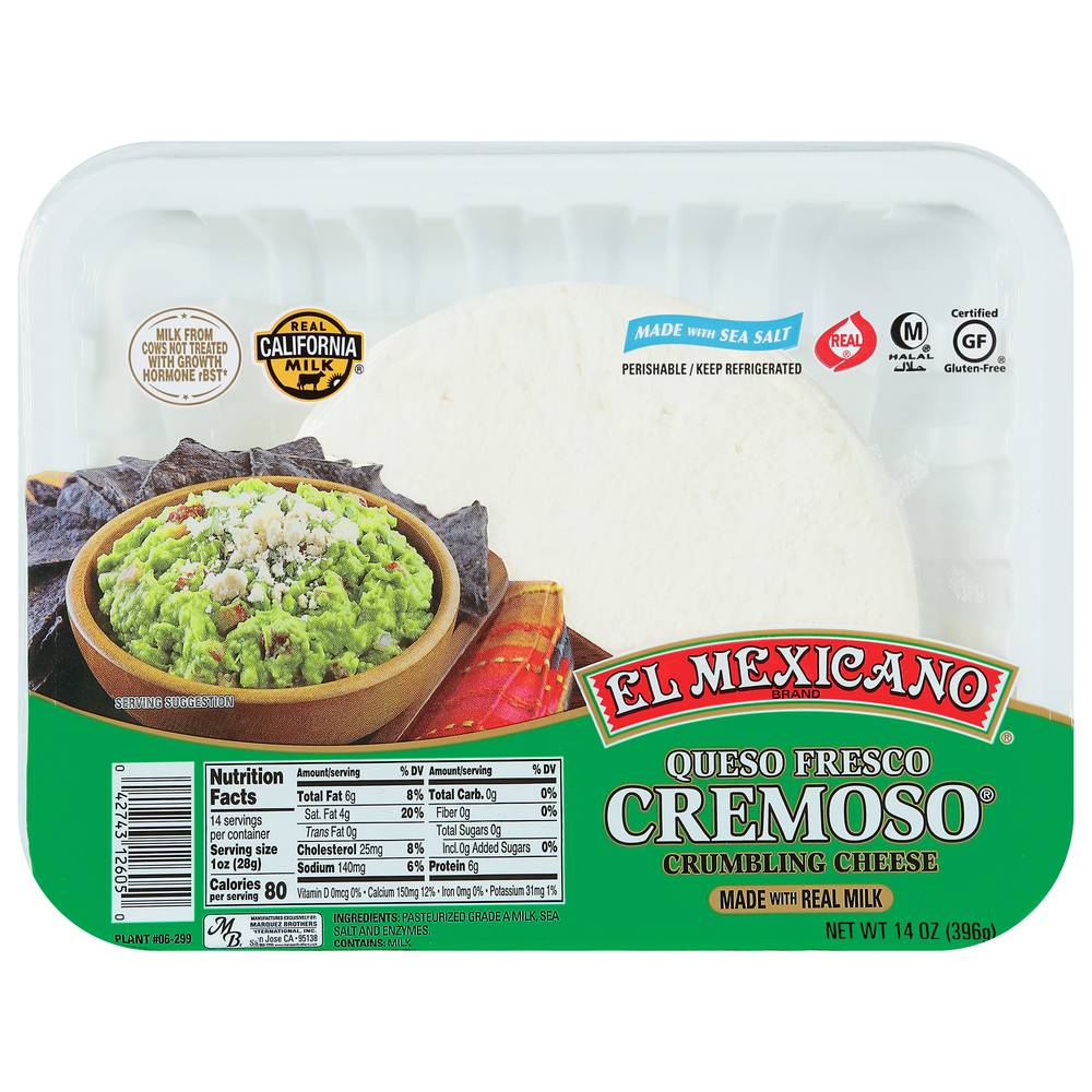 El Mexicano Queso Fresco Cremoso (2.18 lbs)