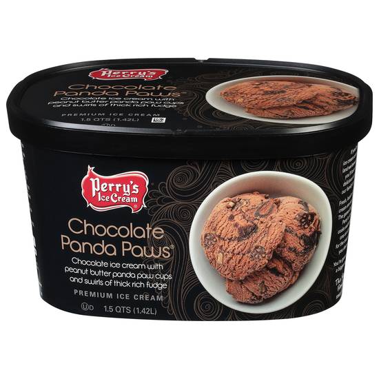 Perry's Ice Cream Chocolate Panda Paws Premium Ice Cream
