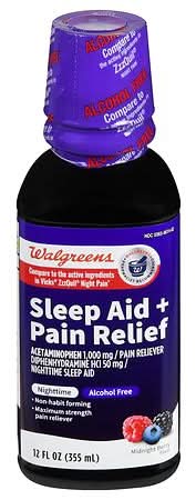 Walgreens Wal-Sleep Z + Pain Relief Berry (12 fl oz)