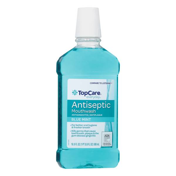 TopCare Antiseptic Mouthwash Blue Mint