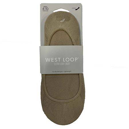 West Loop Women's Casual Footcovers Nude - 4-10 2.0 pr