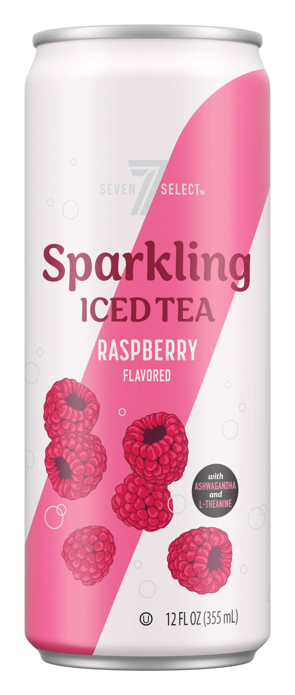 7-Select Sparkling Iced Tea, Raspberry (12 fl oz)