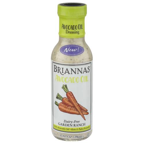 Briannas Dairy Free Garden Ranch Avocado Oil Dressing