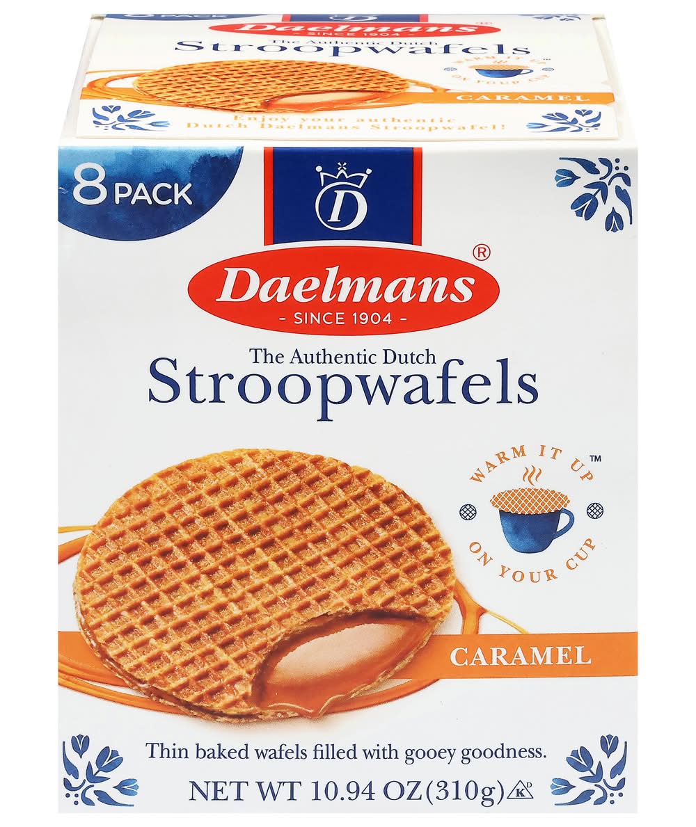 Daelmans The Authentic Dutch Stroopwafels, Caramel (10.94 oz, 8 ct)