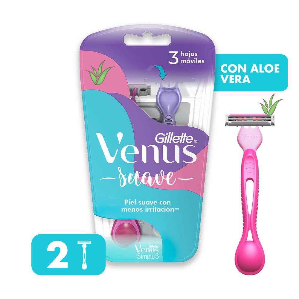 Gillette máquina afeitar venus simply 3