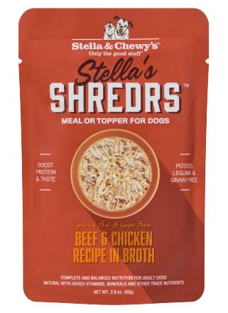 Stella & Chewy's Stella’s Shred Grass-Fed Beef & Cage-Free Chicken Recipe in Broth (2.8 oz)