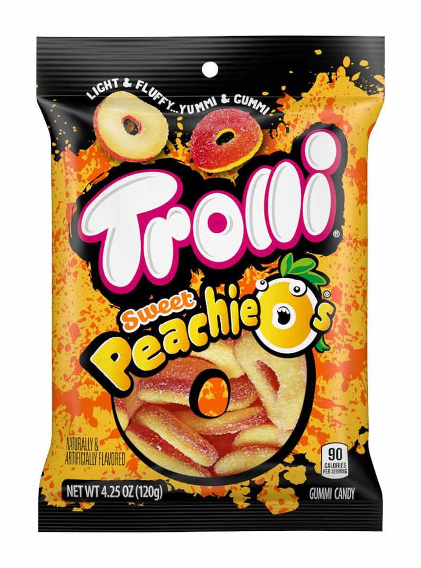 Trolli Peachie O'S 4.25oz Peg