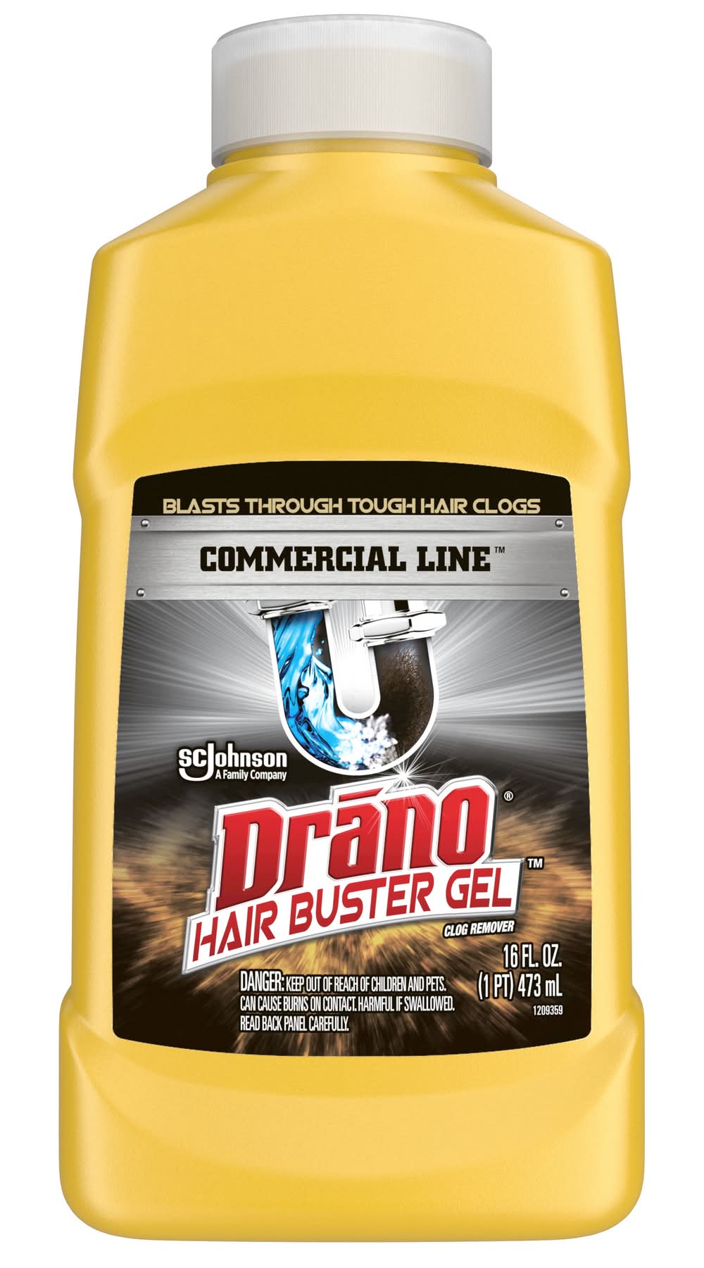 Drano Hair Buster Gel Commercial Line 16 Fluid ounce(s) Drain Cleaner Pour bottle