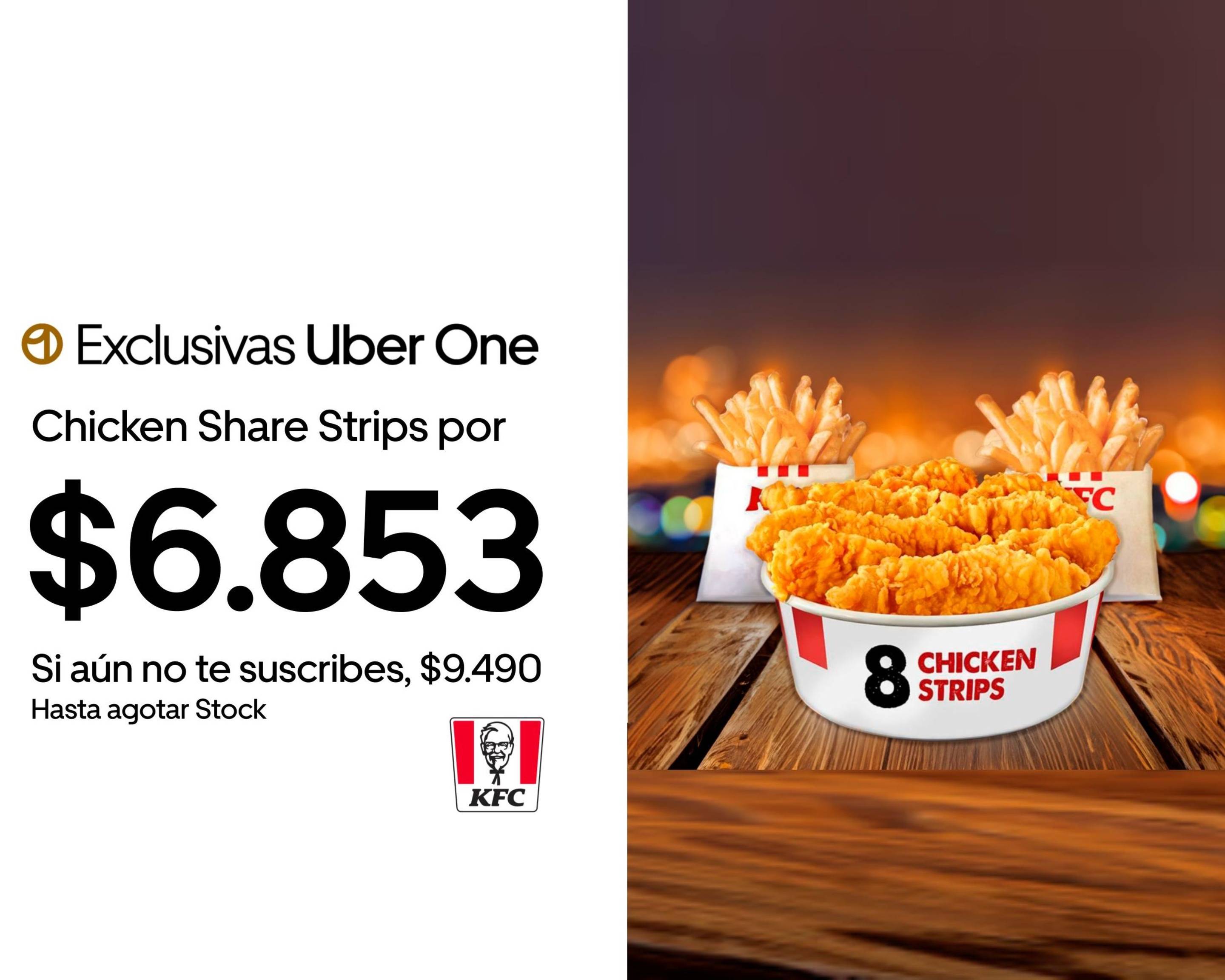 Kfc uber deals eats