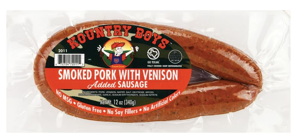 Kountry Boys Garlic Pork & Venison Sausage (12 oz)