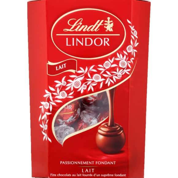 Lindt - Lindor boule de chocolat au lait fourré fondant (200g)