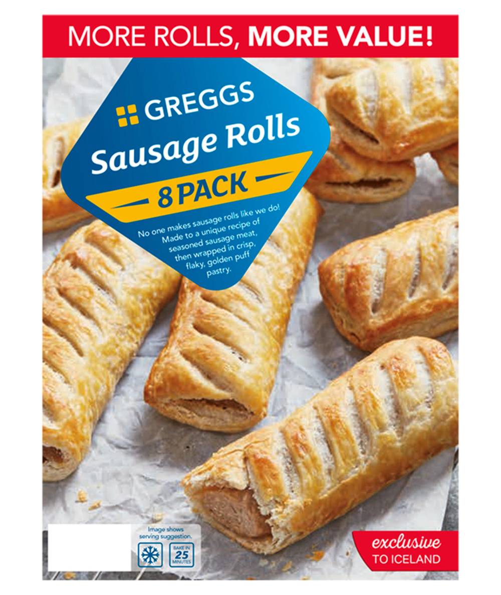Greggs Sausage Roll 8 Pack