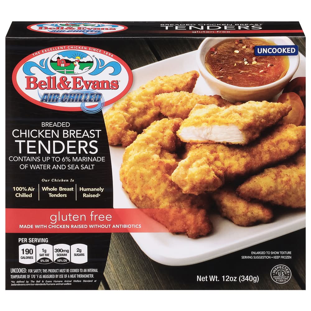 Bell & Evans Gluten Free Breaded Chicken Breast Tenders (12 oz)